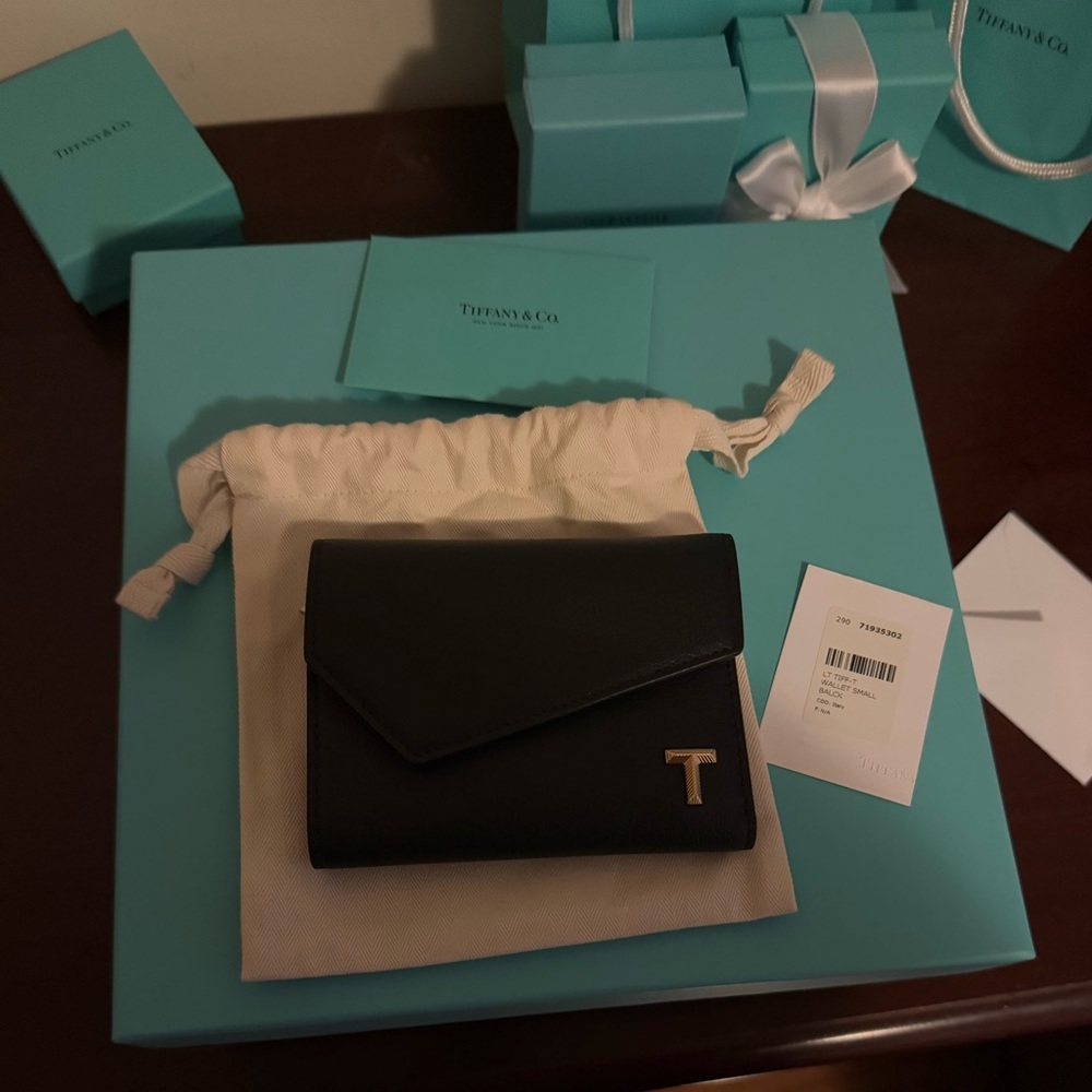Tiffany & Co. Black Leather Wallet
